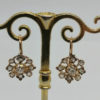 Boucles d'oreilles en or rosé et pavage de diamants, vers 1900. – Image 4