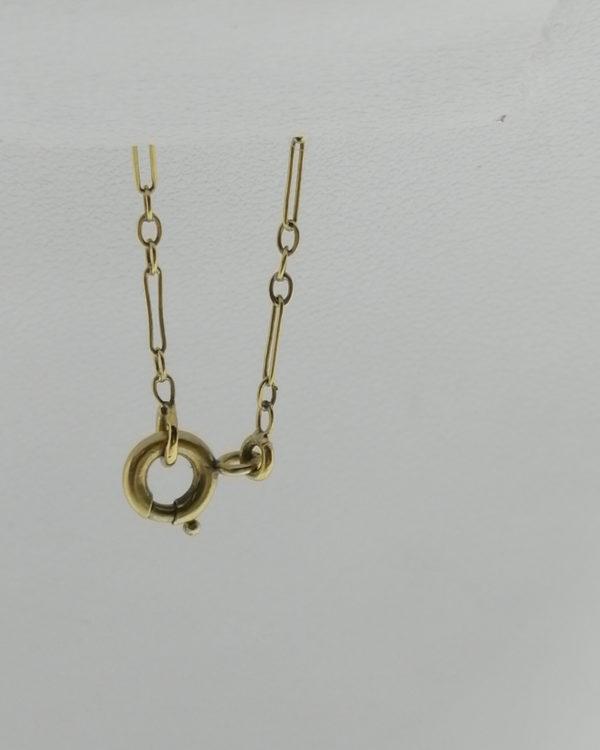 Collier en or bicolore, structuré avec palmette, pré-Art Déco, vers 1920-25. – Image 6