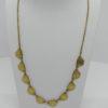 Collier laiton, plaqué or, modèle typique Art Déco, vers 1925.