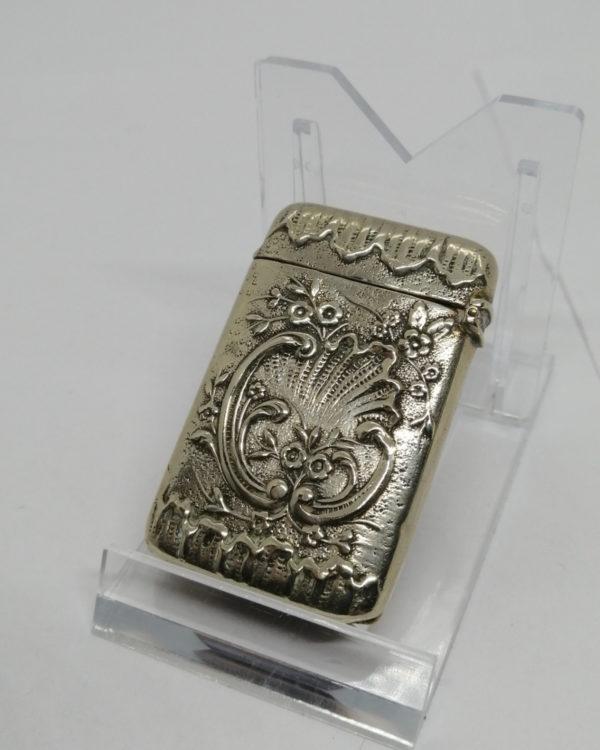 Pyrogène en métal argenté, décor rocaille et époque Art Nouveau vers 1900. – Image 2