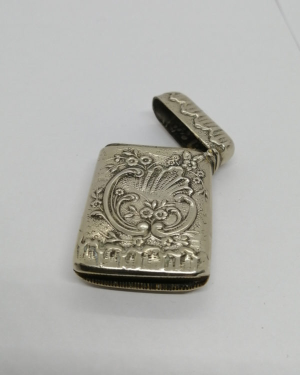Pyrogène en métal argenté, décor rocaille et époque Art Nouveau vers 1900. – Image 4