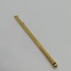 Touilleur à champagne en or, façon stylet de poche, vers 1920-30.
