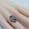 Bague argent, améthyste et marcasites naturelles, vers 1920. – Image 4