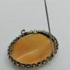Broche argent/vermeil rosé, camée représentant une scène champêtre et romantique, vers 1900. – Image 5