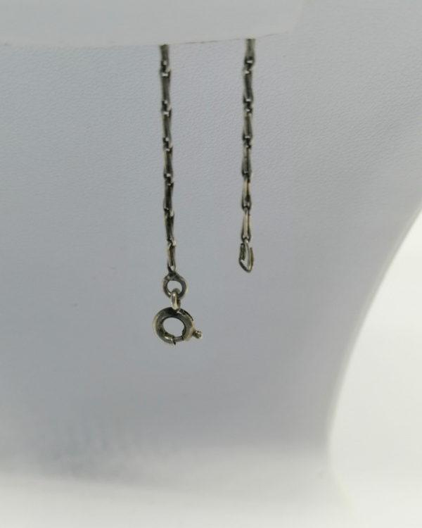 Collier argent, avec motifs feuillagés pavage marcasites et perle de culture, 1925-30. – Image 5