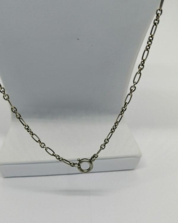 Collier, motif de lierre, avec perles fines baroques, rare modèle typique de l'Art Nouveau , vers 1880. – Image 5