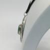 Pendentif important argent, motifs végétaux et agate verte, Art Nouveau. – Image 3