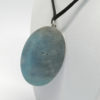 Pendentif important argent, motifs végétaux et agate verte, Art Nouveau. – Image 4