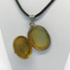Pendentif argent/vermeil, émaux de Bressan, cassolette ouvrante, vers 1920. – Image 4