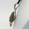 Pendentif argent vermeil, verre taillé et facetté, fin 19ième siècle. – Image 4