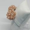 Boucles d'oreilles, clip, morceaux de verre couleur rosé, 1930-40. – Image 2