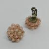 Boucles d'oreilles, clip, morceaux de verre couleur rosé, 1930-40. – Image 3