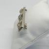 Broche/barette, en vague, avec pavage de strass blanc, 1930. – Image 2