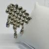 Broche, pavage de strass blanc et bleu, avec pampilles, 1930-40. – Image 3
