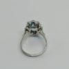 Bague en or gris, sertie de diamants taillés et d'une aigue-marine facettée, vers 1950. – Image 3
