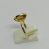 Bague en or jaune, corbeille ajourée et citrine ambrée, vers 1950-60. – Image 2