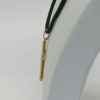 Pendentif, croix en or jaune, avec fil tourné, vers 1950-70. – Image 3