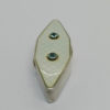 Boîte argent, de forme losangique, émail guilloché, et sertie clos de pierres, vers 1900-20. – Image 3
