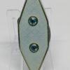 Boîte argent, de forme losangique, émail guilloché, et sertie clos de pierres, vers 1900-20. – Image 5