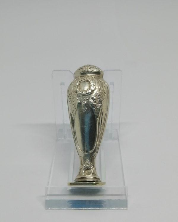 Cachet ou sceau, argent massif, décor végétal. – Image 2