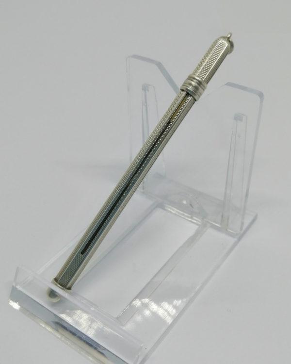 Touilleur, débulleur ou moser à champagne, argent massif, Art Déco. – Image 2