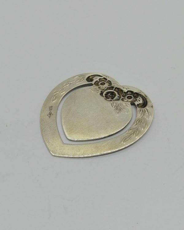 Pince-billets, argent, décor de fleurs, vers 1920. – Image 2
