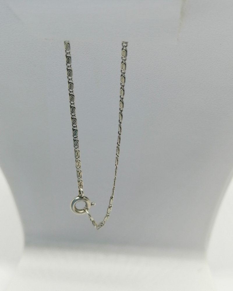 Pendentif argent, forme typique de l'Art Déco, pavage marcasites et un onyx sur mesure, 1930. – Image 5